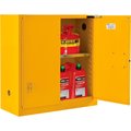 Global Industrial Flammable Cabinet, Self Close Double Door, 30 Gallon, 43Wx18Dx44H 316094
